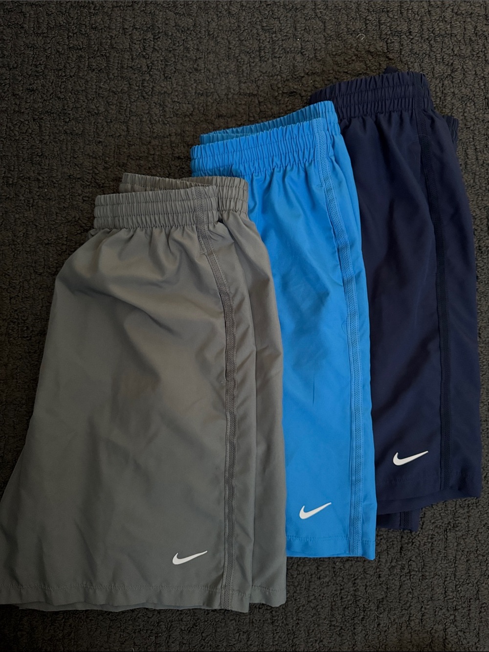 Nike Kids Shorts in Gray, Bright Blue & Navy